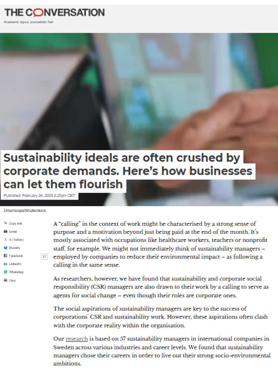 Sustainability ideals are often crushed by corporate demands. Here’s how businesses can let them flourish